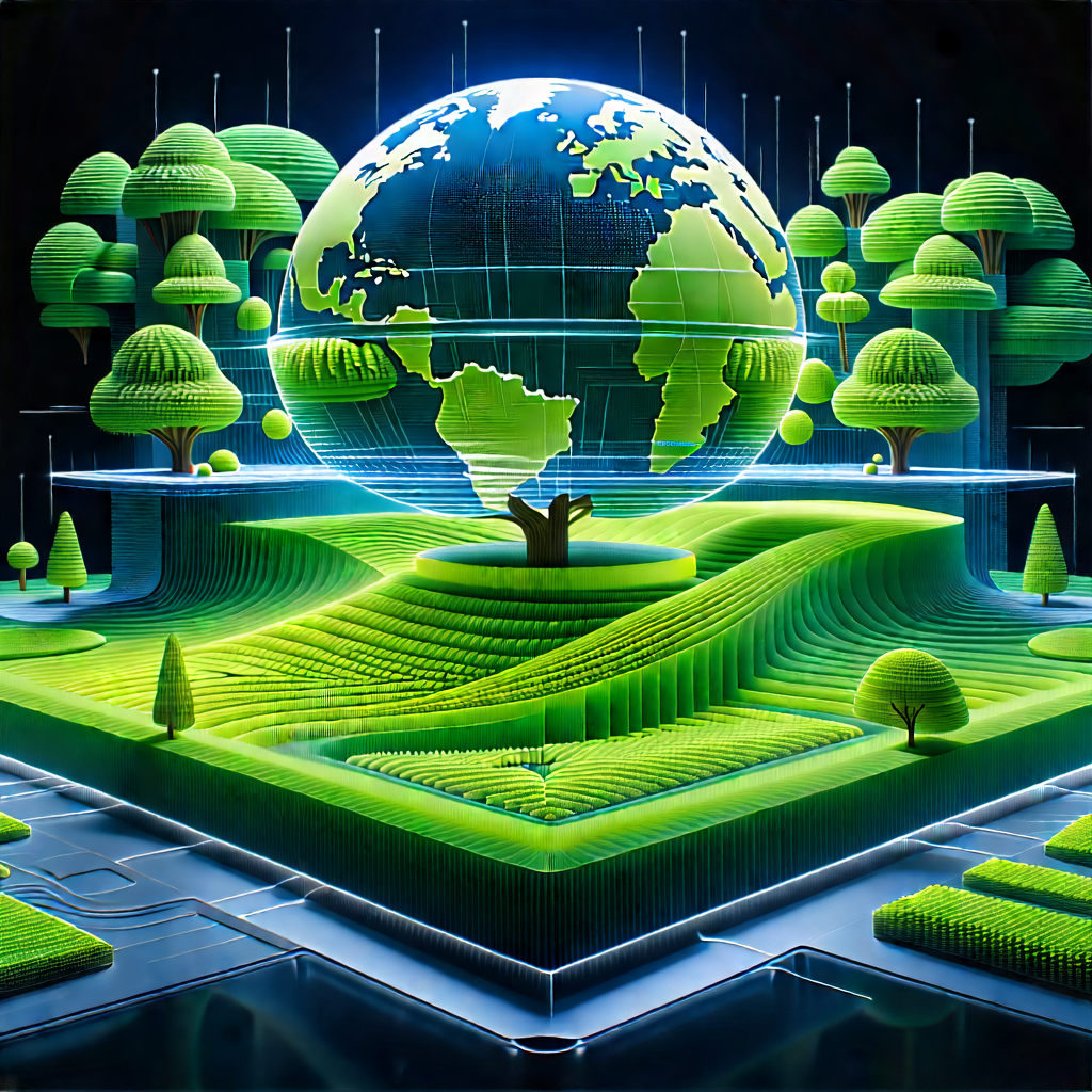 Agricultural Technology In Tech Office With Image, There