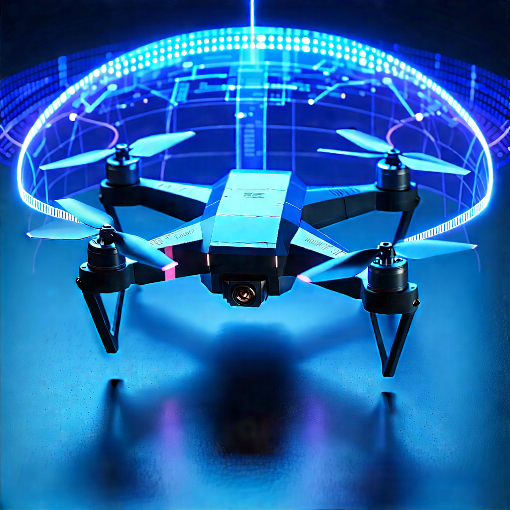 Drone with holographic display
