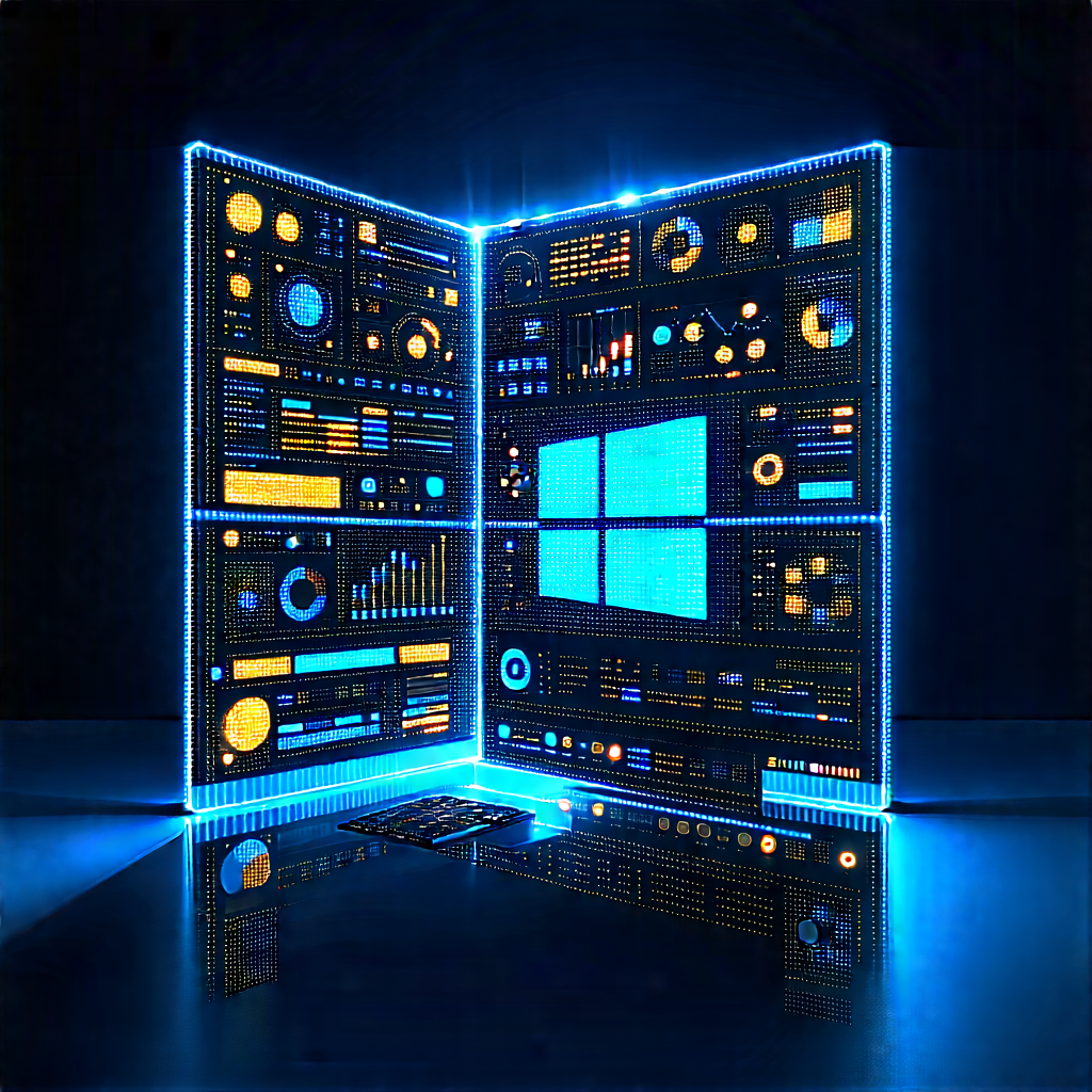 Big Data Visualization With Large, Blue,