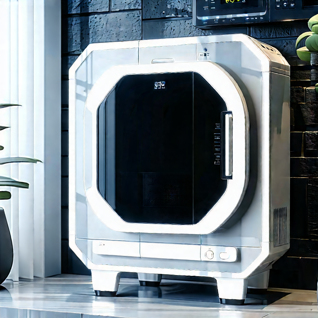 Innovative Smart Appliance (design:1.41) With White Refrigerator