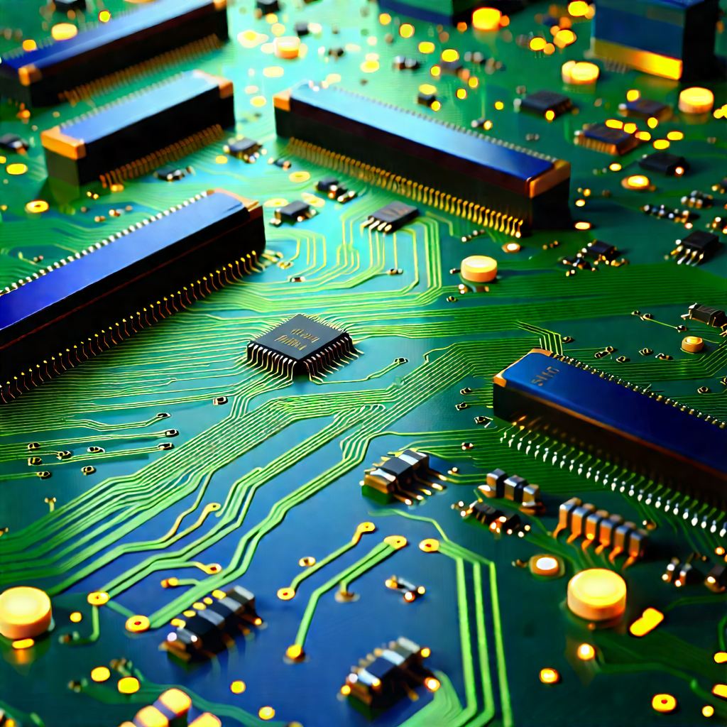 Circuit board with data streams