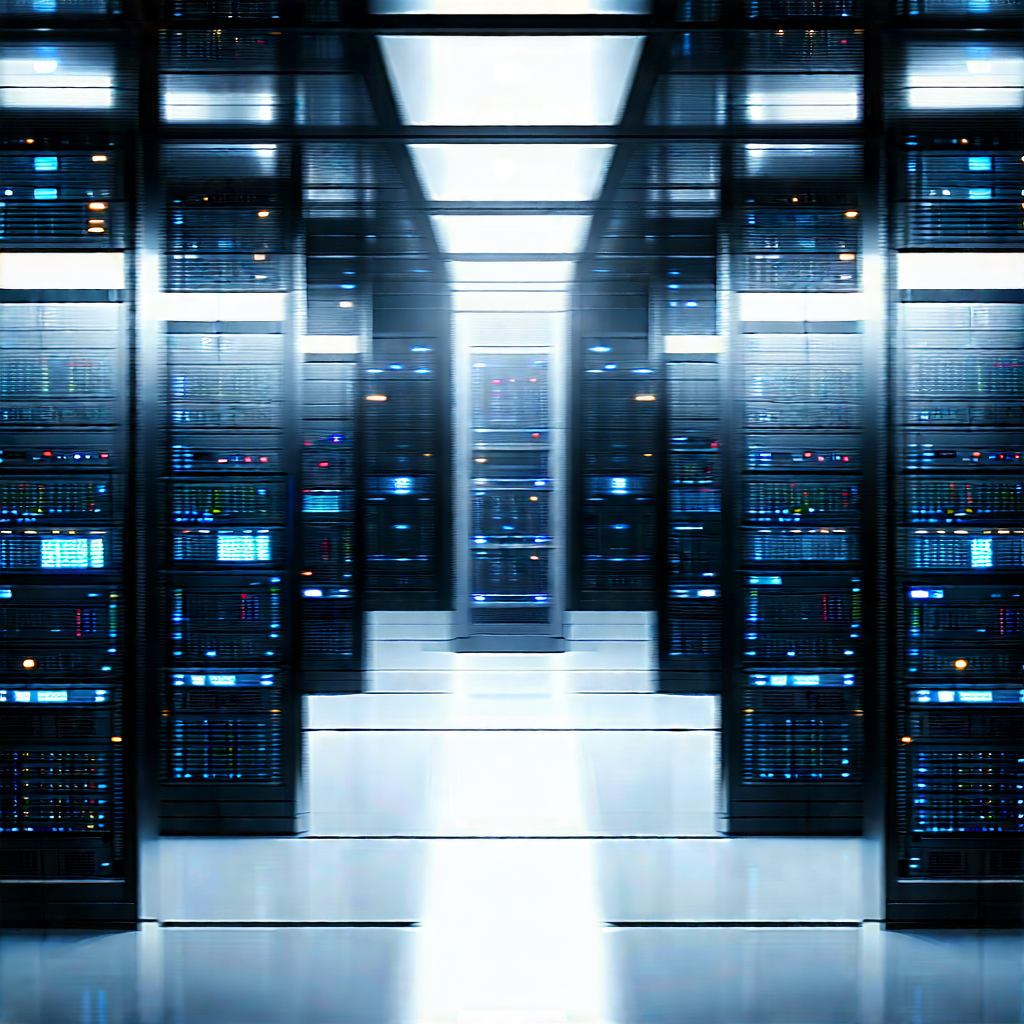 Futuristic server room