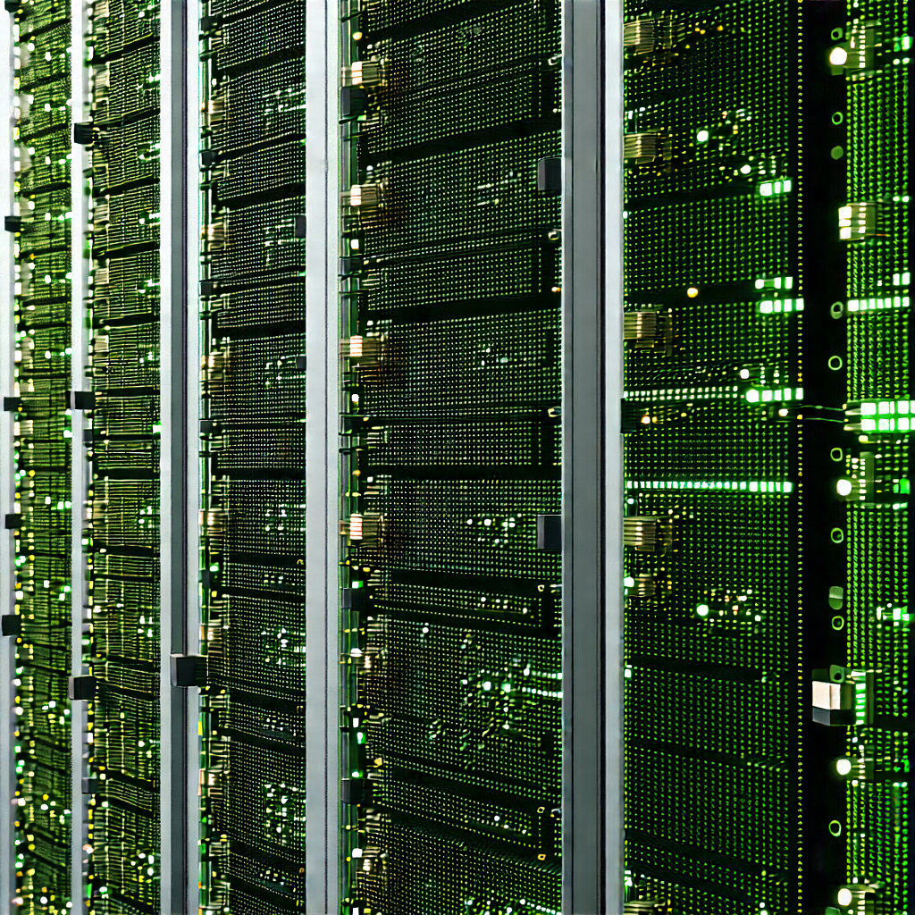 Close-up of sensor array