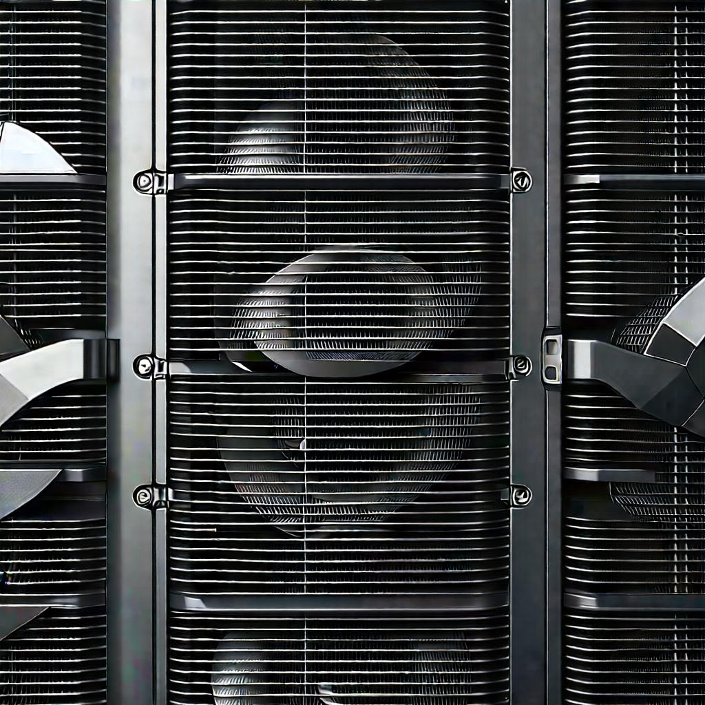 Close-up of cooling system
