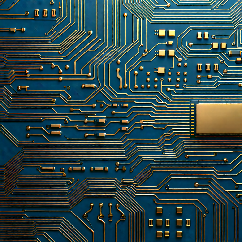 Close-up of electronic circuit
