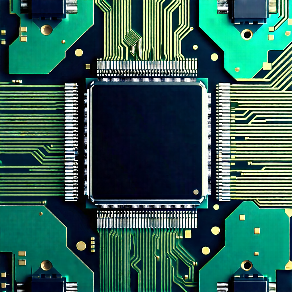 Close-up of microprocessor