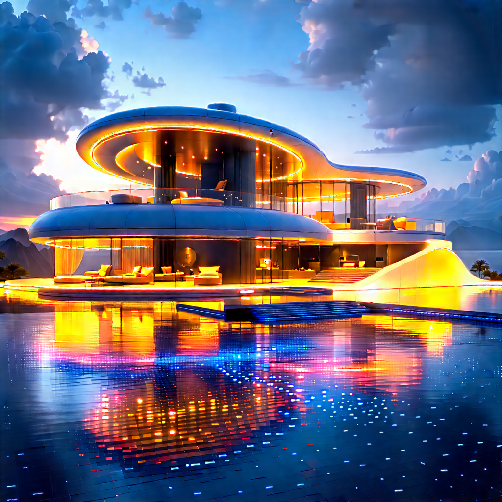 Futuristic Smart Home With Large, Modern-looking