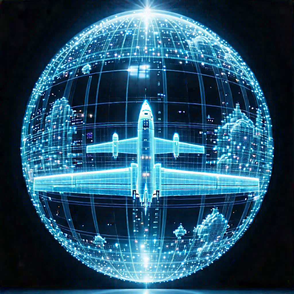 Aerospace Technology In Research Center With Large Blue