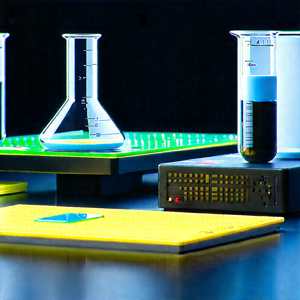 Educational Technology In (modern:1.34) Laboratory With Table Variety
