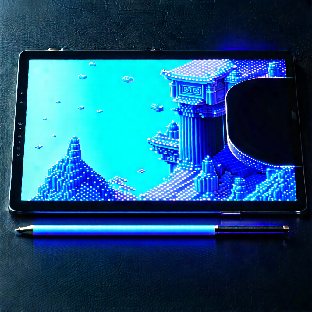 Tablet With Holographic Display With Cell Phone