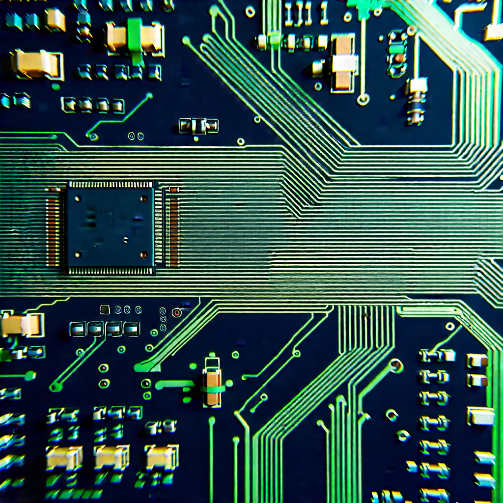 Close-up of electronic circuit