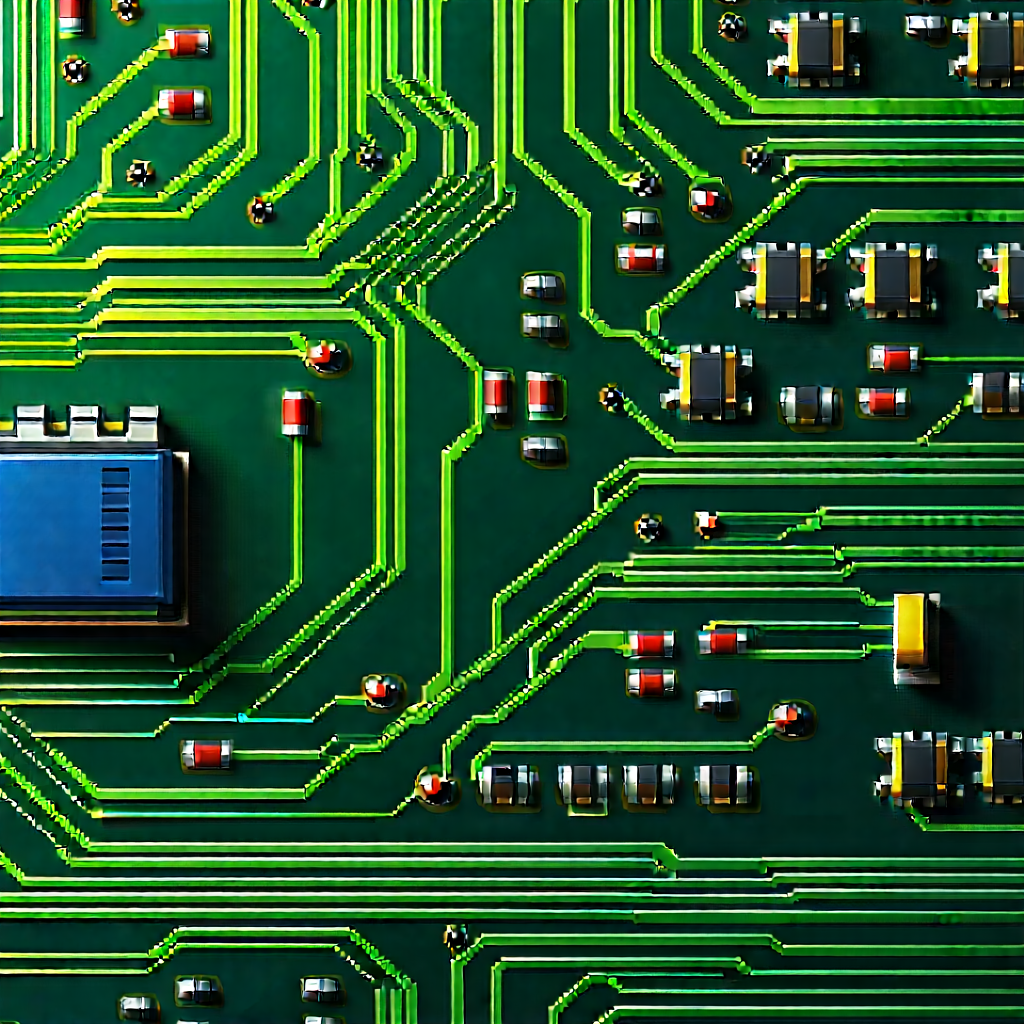 Close-up of electronic circuit
