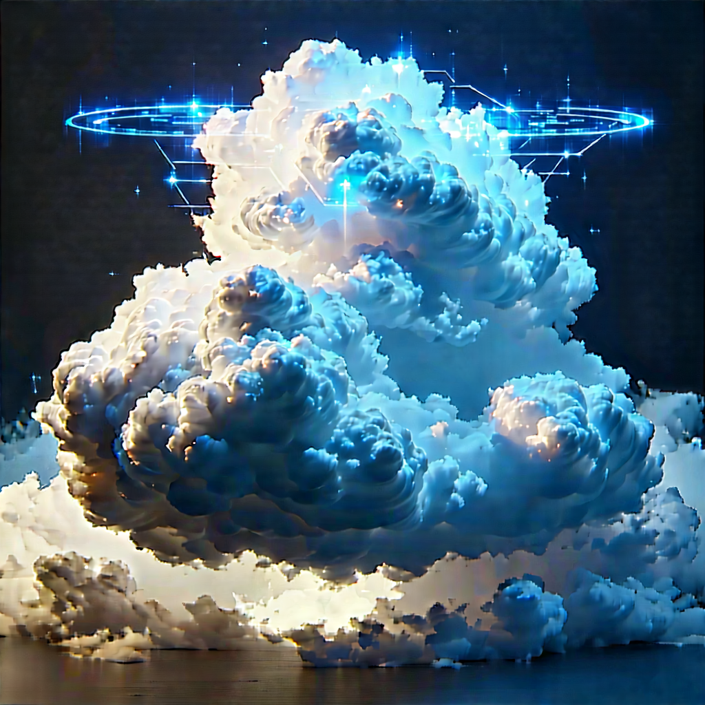 Cloud Computing Visualization With Image, There