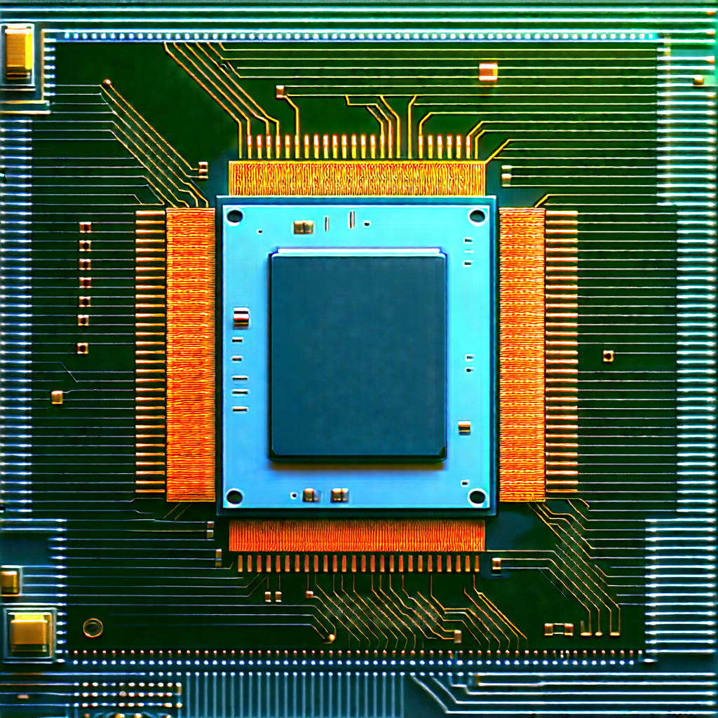 Close-up of microprocessor