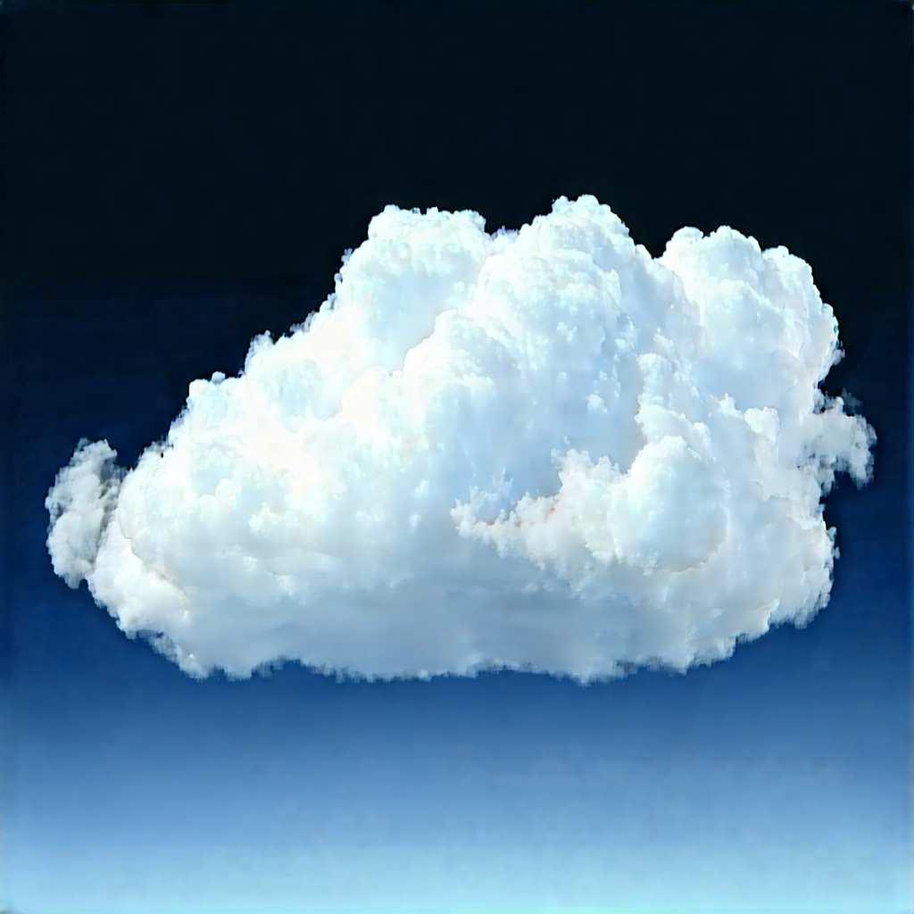 Cloud Computing Visualization With Large White