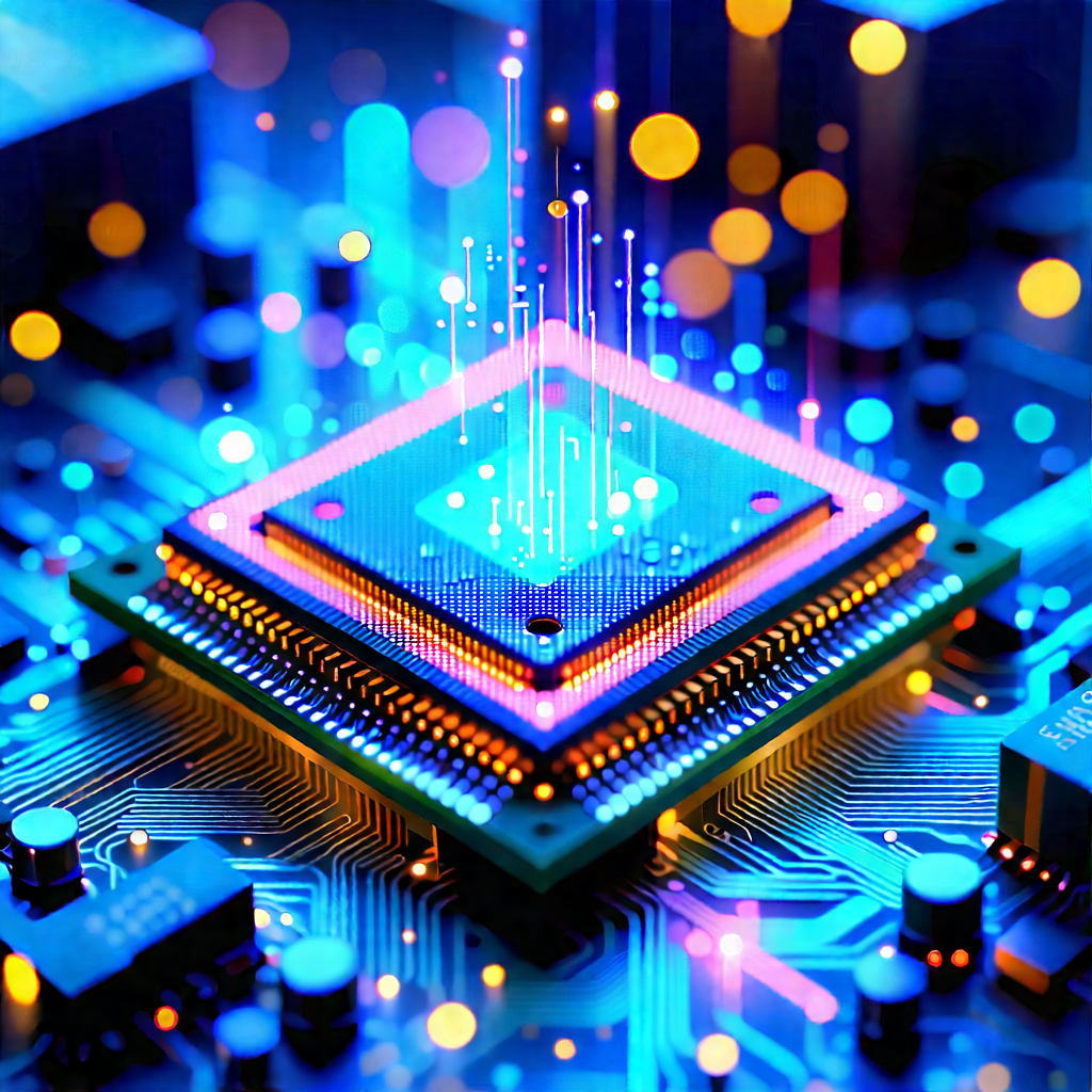Microchip with holographic projection