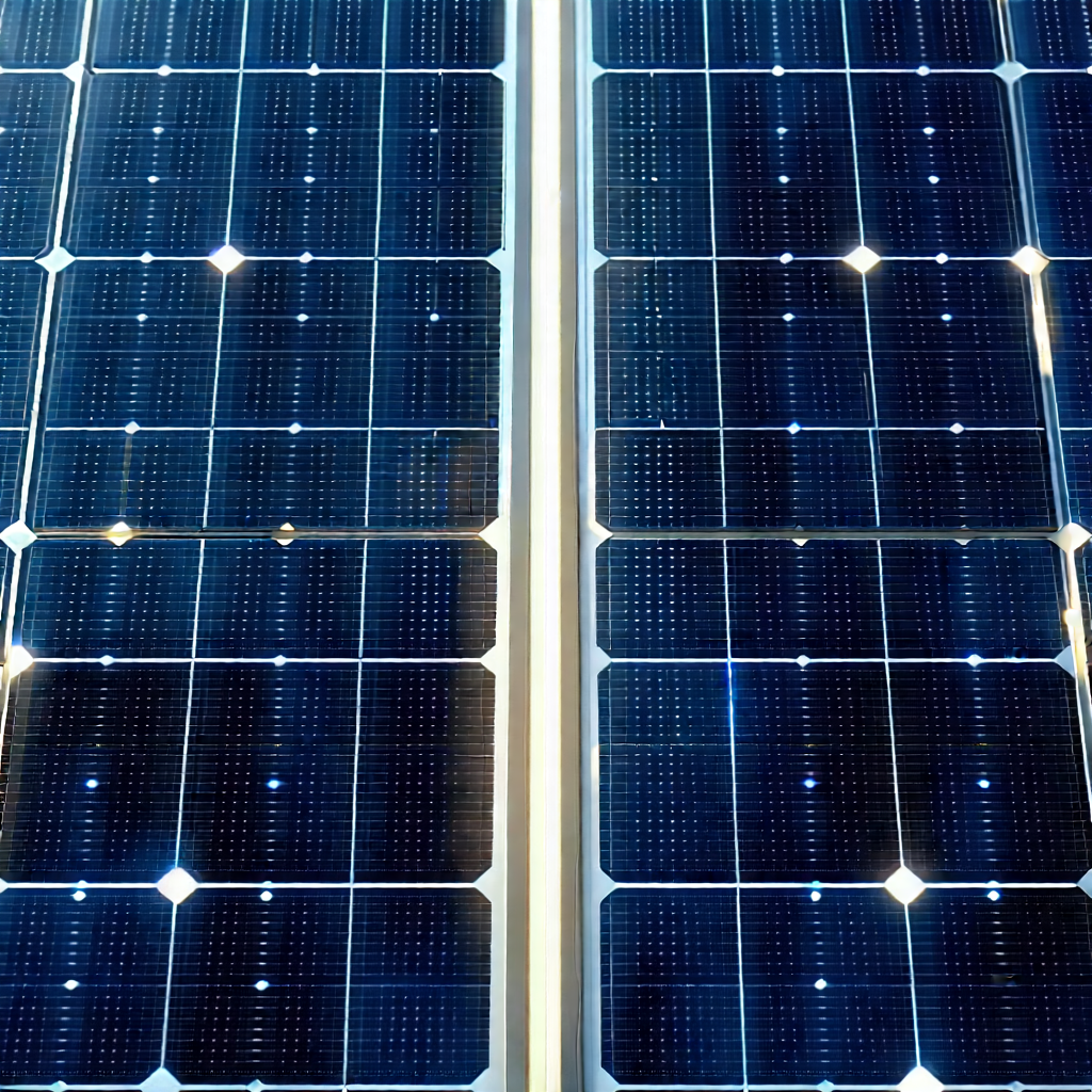 Solar Panel With Digital Particles With Large Solar