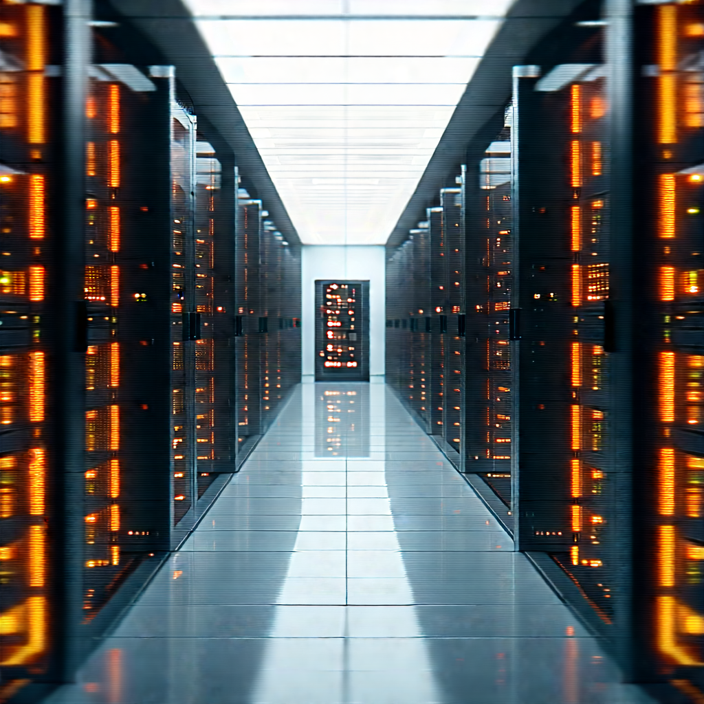 (futuristic:1.26) Server Room With Large Room