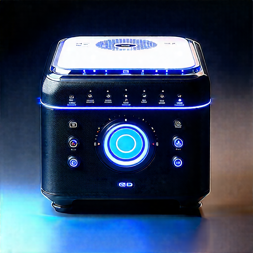 Innovative Smart Appliance (design:1.13) With Black Blue