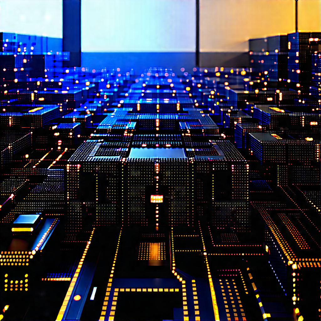 Close-up of sensor array