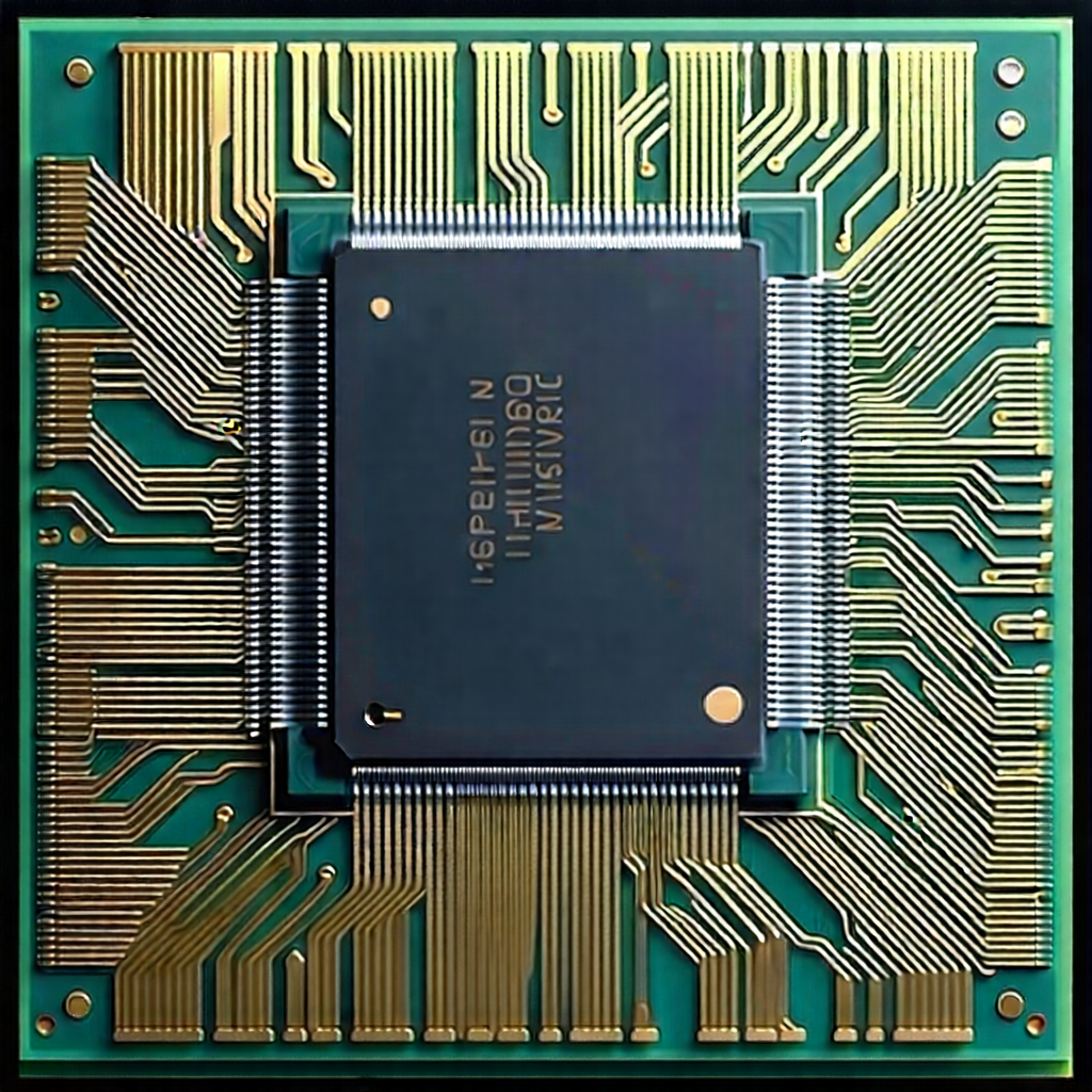 Close-up of microprocessor