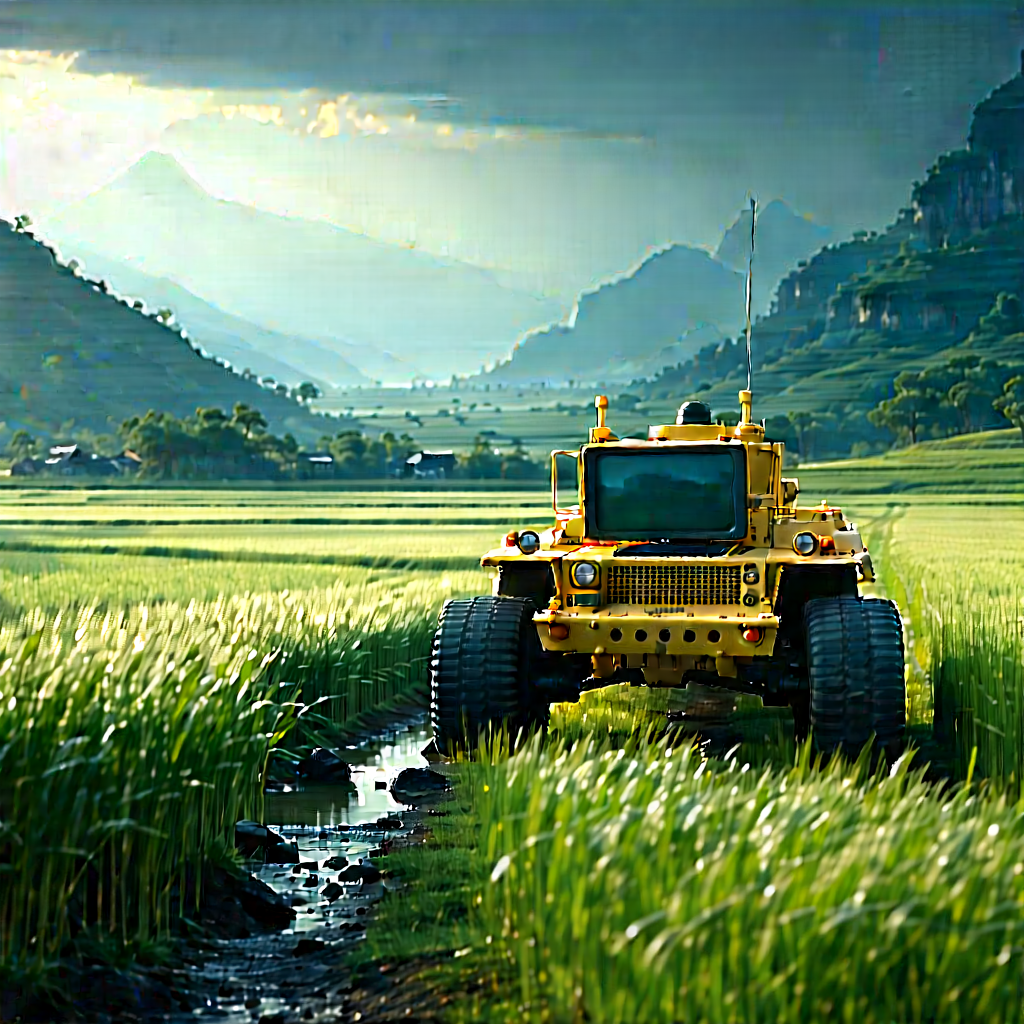 Educational Technology In Field Deployment With Yellow Truck