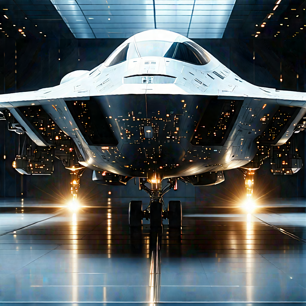 Aerospace Technology In Research Center With Large, Futuristic