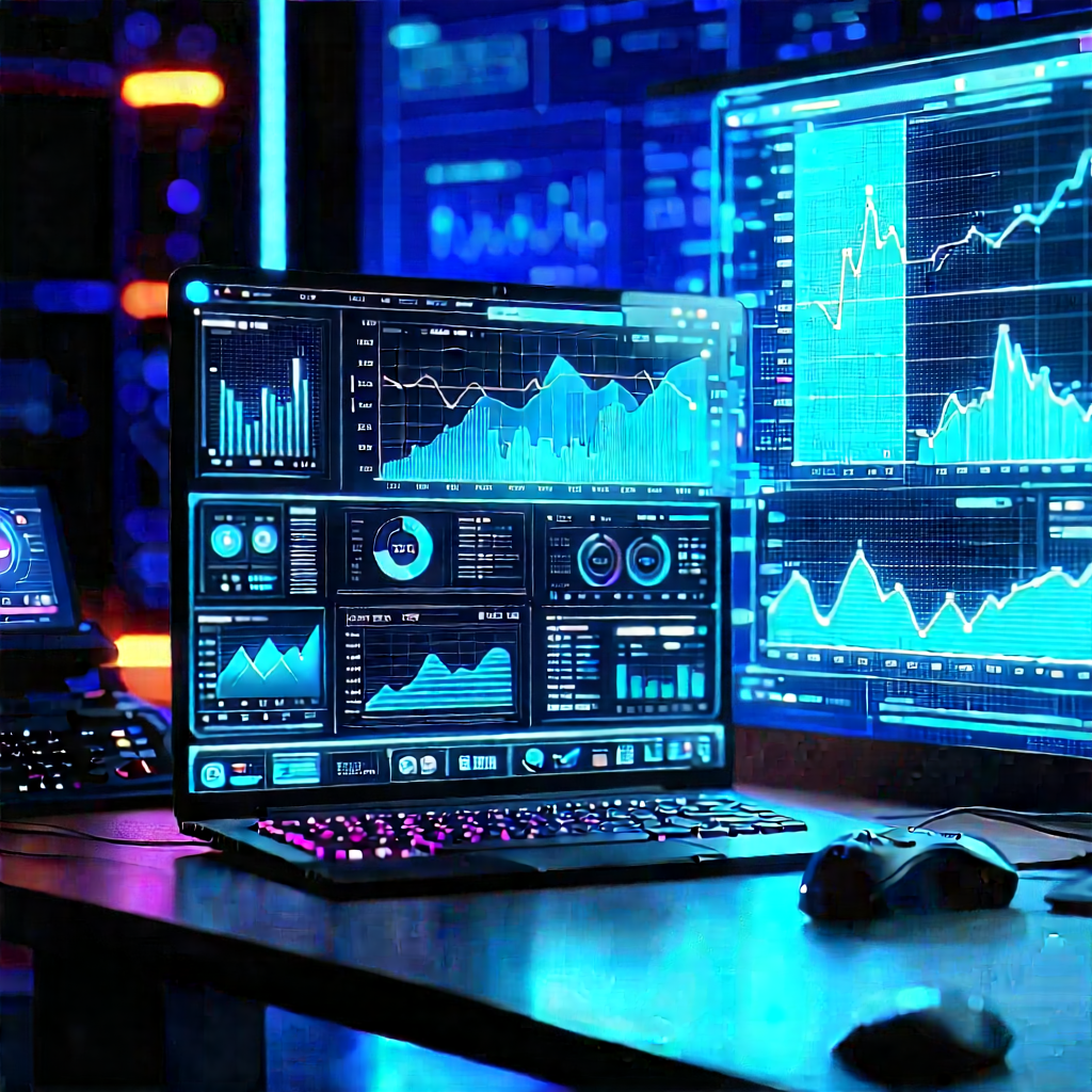 Financial technology in tech office