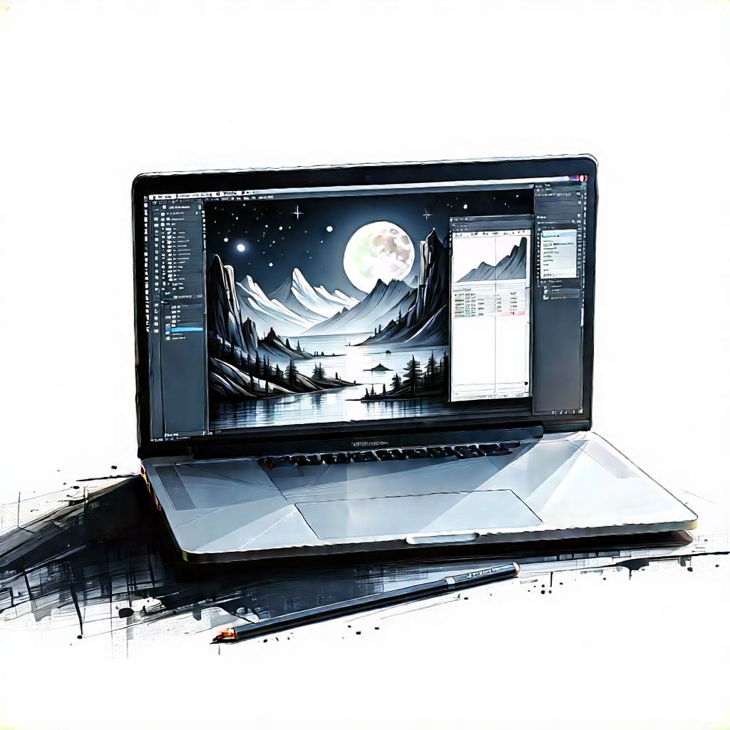 Laptop With Streaming Content With Laptop Computer
