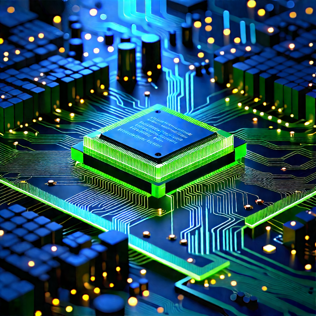 Circuit board with data streams
