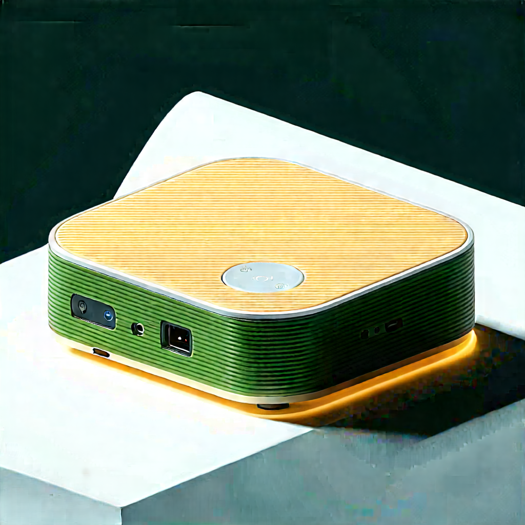 Smart Home Device With Streaming Content With Small, Square-shaped