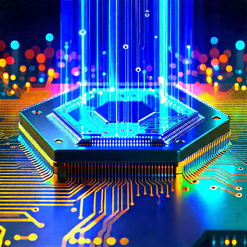 Microchip with holographic projection