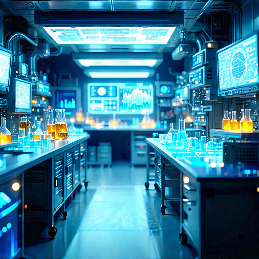 Entertainment Technology In Modern Laboratory With Image, There