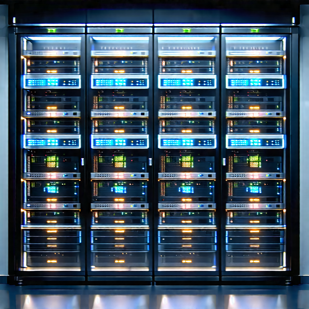 Server rack with laser scanning