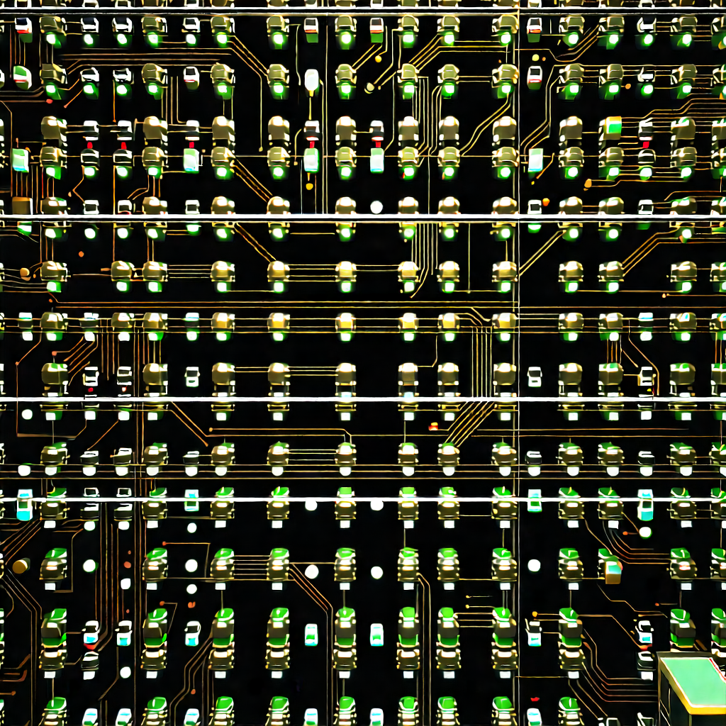 Close-up of sensor array