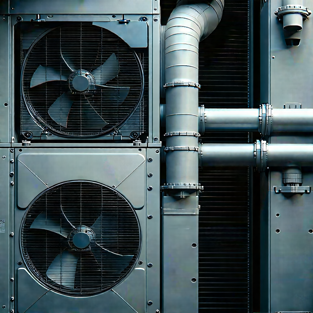 Close-up of cooling system