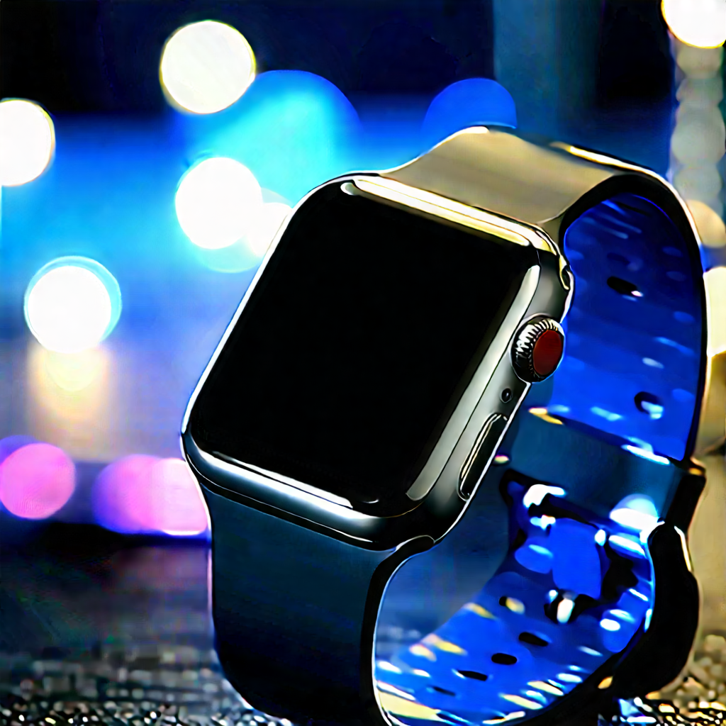 Smart Watch With User Interface With Black Watch