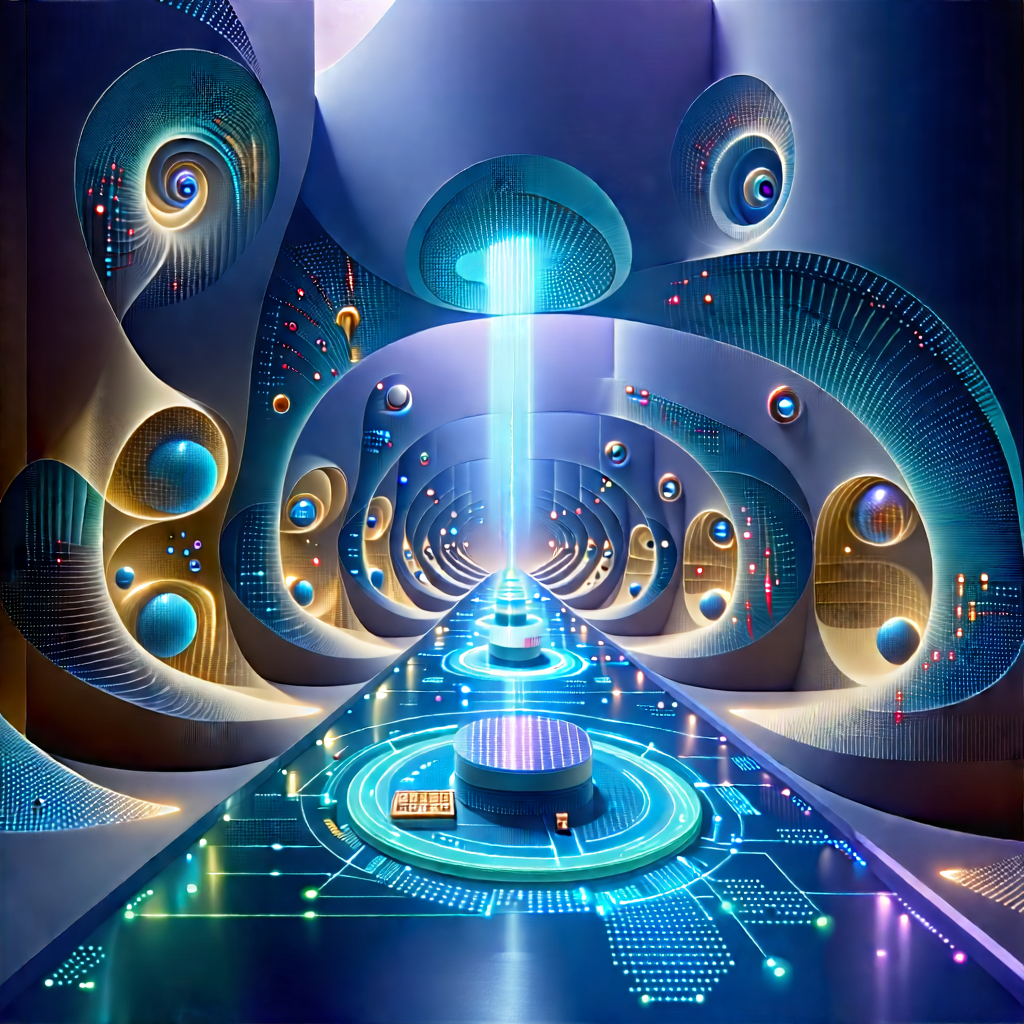 Healthcare Technology In Manufacturing Facility With Futuristic Scene,