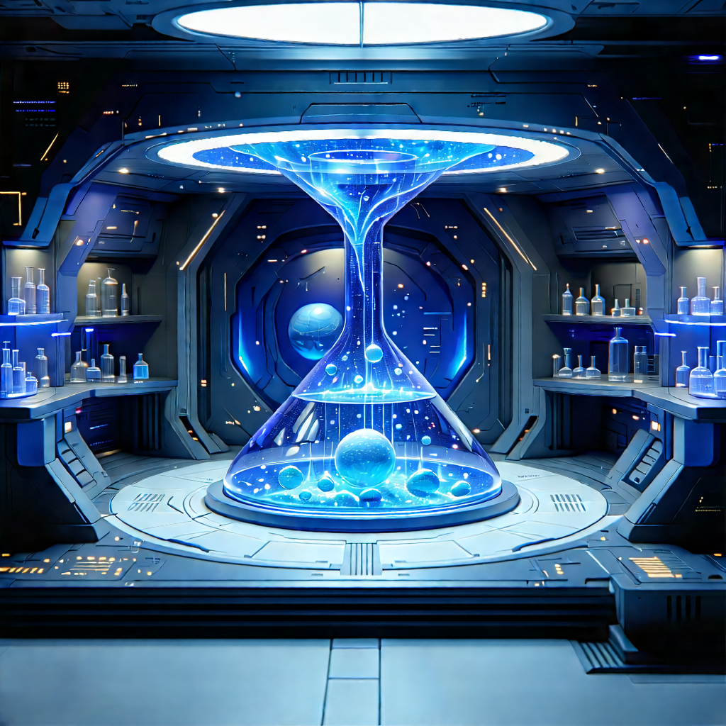 (futuristic:1.3) Research Laboratory With Futuristic Setting,