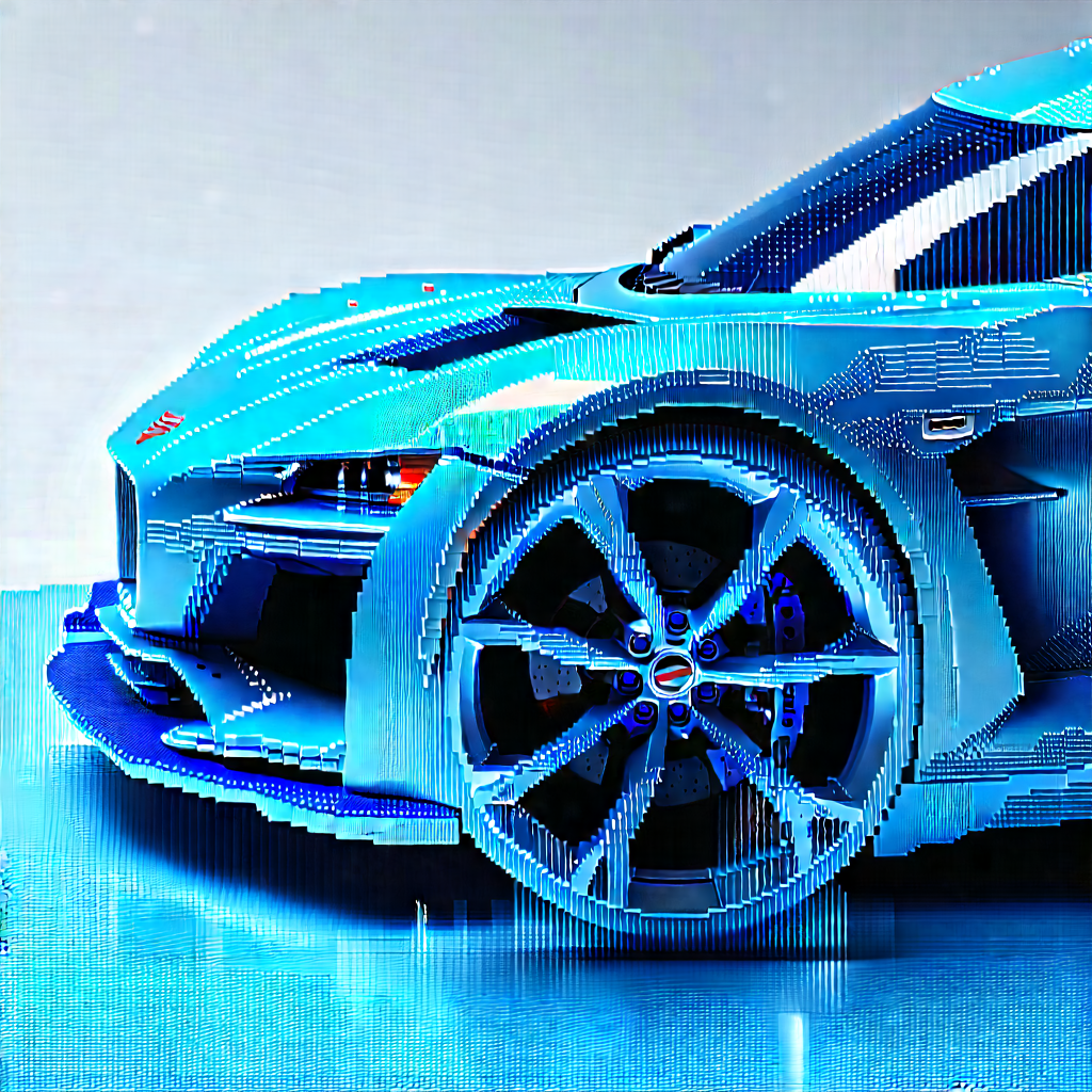 Automotive Technology In Tech Office With Blue Sports