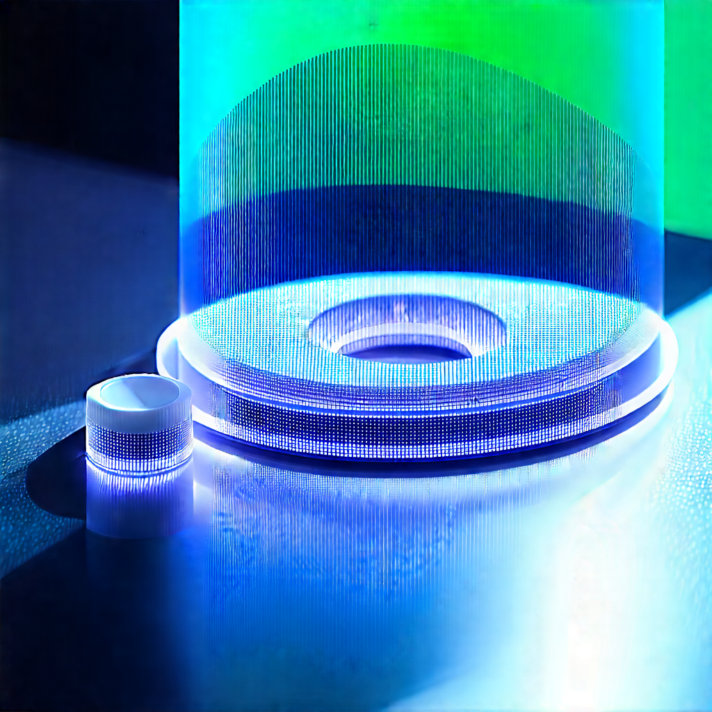 Healthcare Technology In Manufacturing Facility With Blue Light