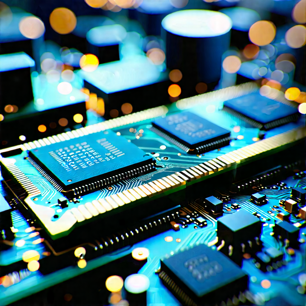 Close-up of memory module