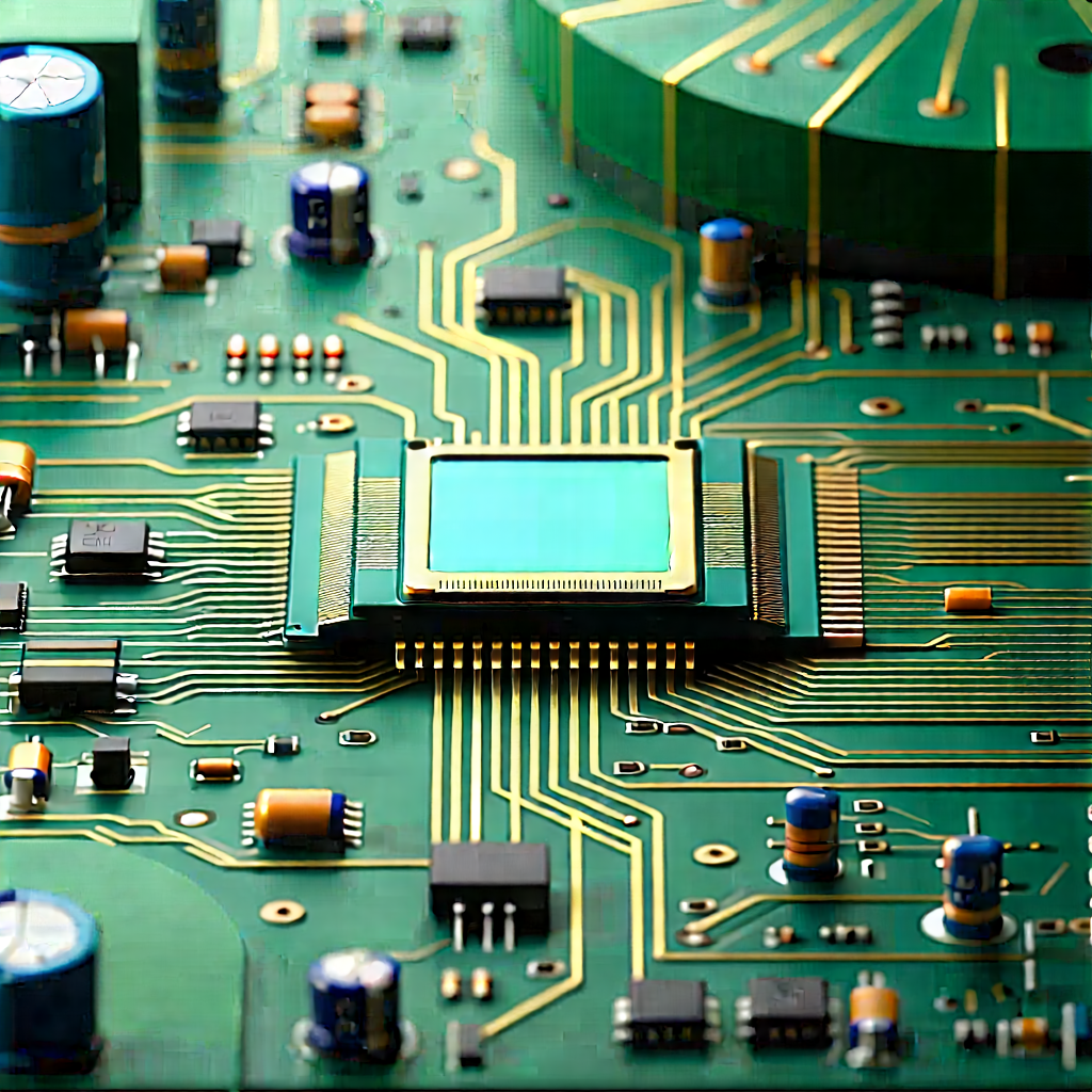 Close-up of electronic circuit