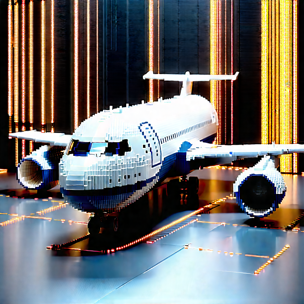 Aerospace Technology In Manufacturing Facility With Large Model