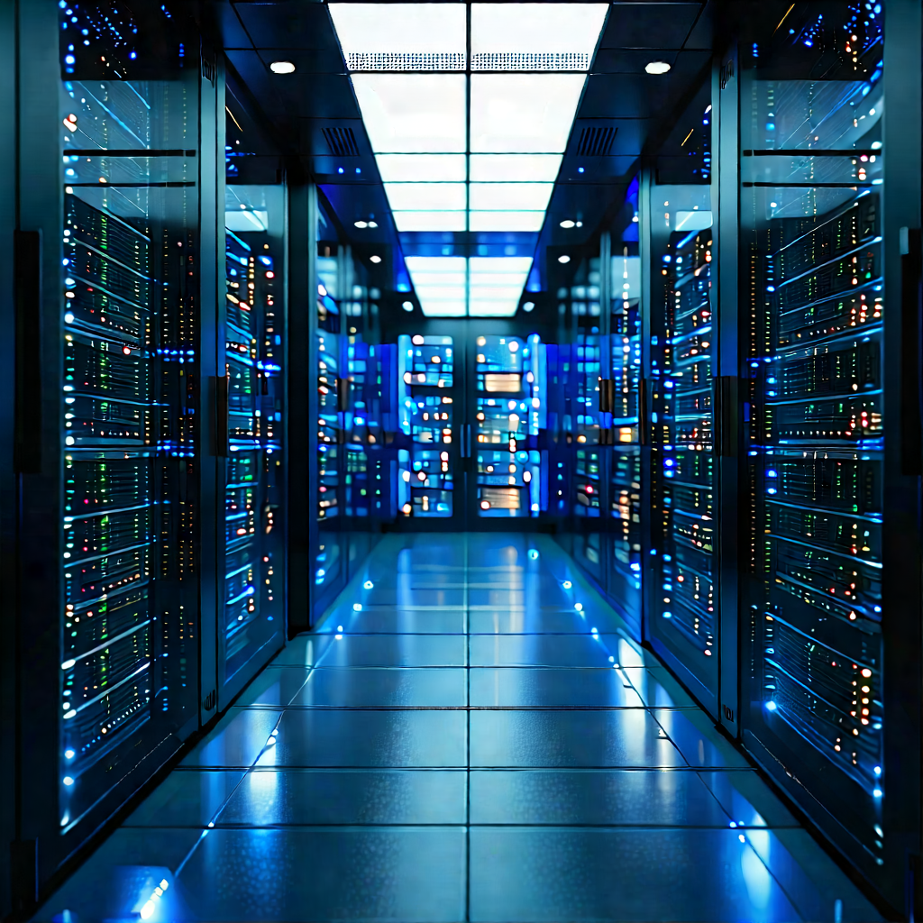 Futuristic server room