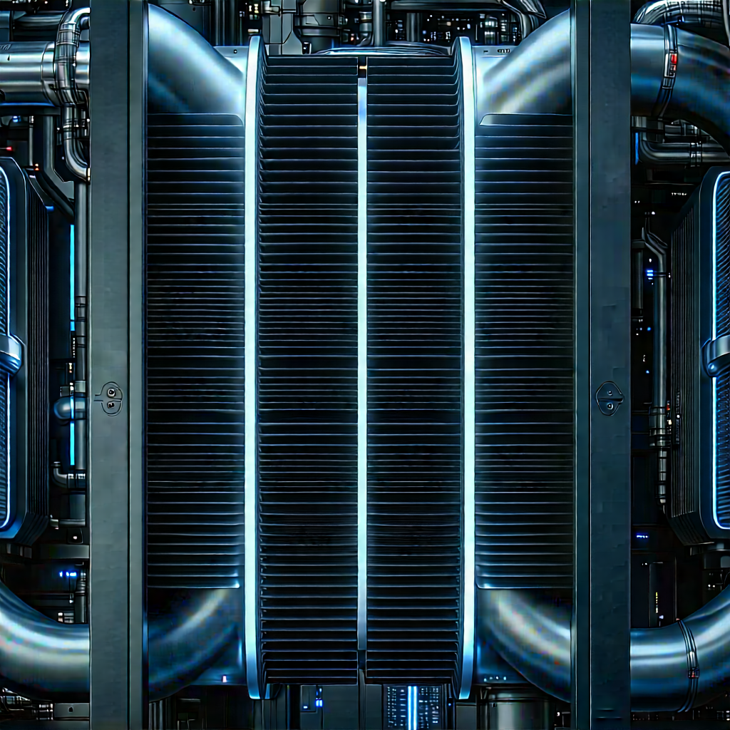 Close-up of cooling system