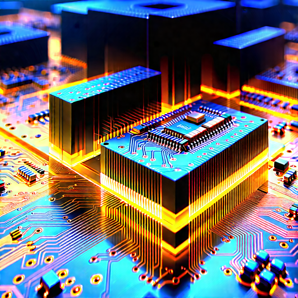 Close-up of electronic circuit
