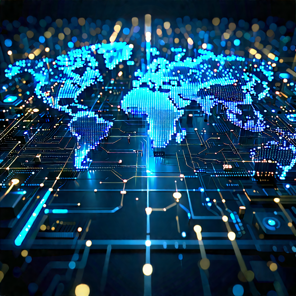 Big Data Visualization With Blue White