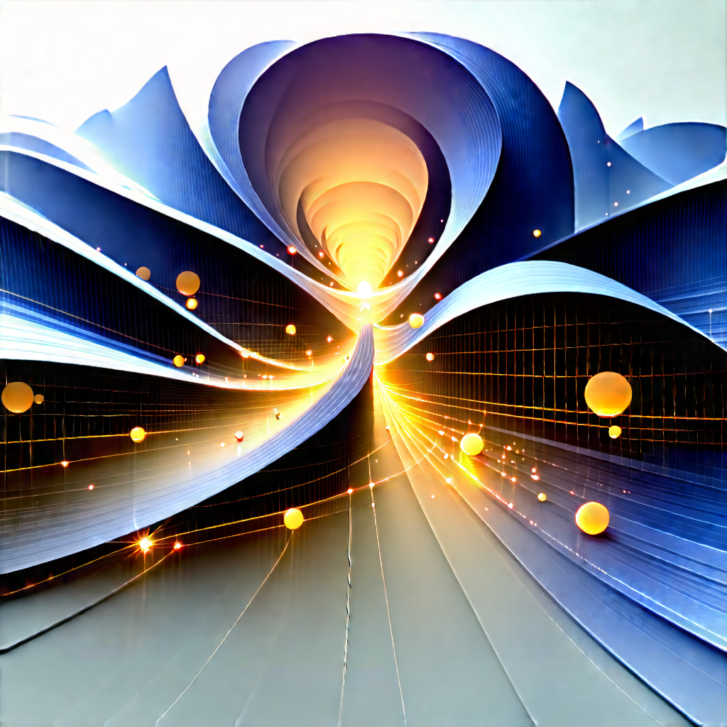 Innovative Renewable Energy Design With Blue Yellow