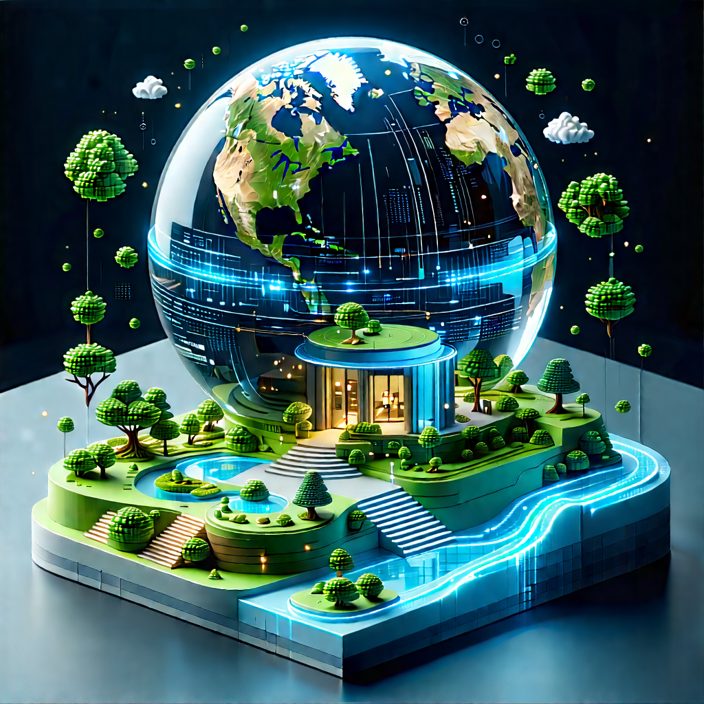 Digital Transformation Visualization With Image, There